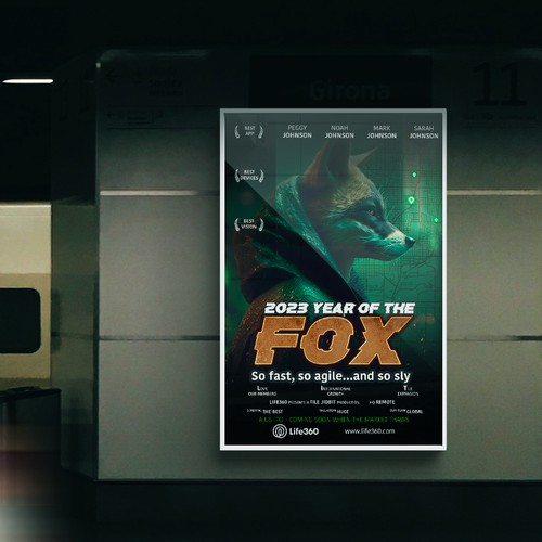 Life360 2023 Year of the Fox Poster Design by MeDesign✦