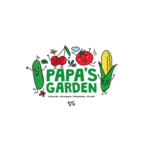 Fun garden logo for our kids to honor grandpa Design by DaliaKK