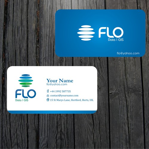 Business card design for Flo Data and GIS Design por dalang