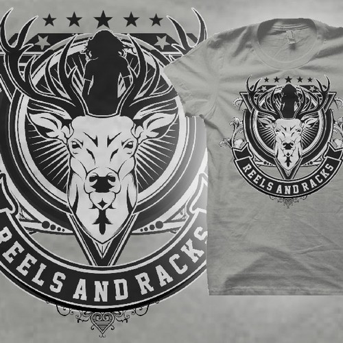 Creative TShirt Design for Reels N Racks or Reels and Racks Tshirt