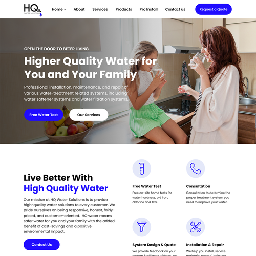 Website for Water Treatment Website Design by Kash B