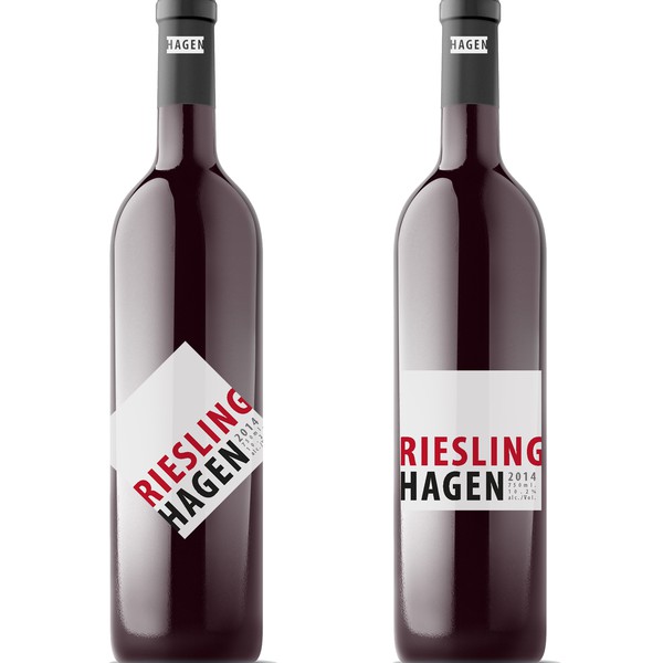 Riesling wine Label