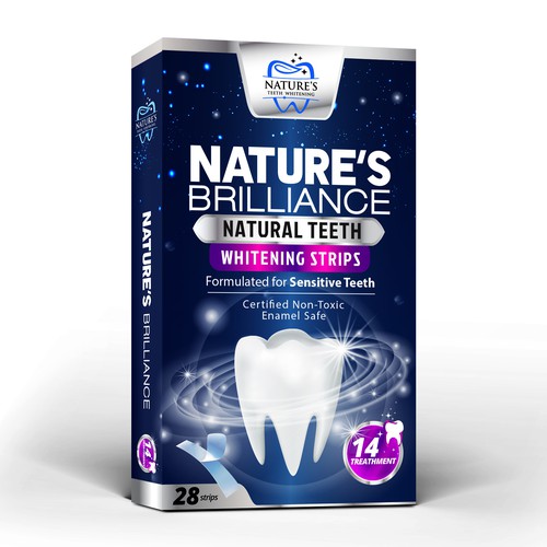 Natural Design Needed for Nature's Brilliance Whitening Strips Design by agooshe