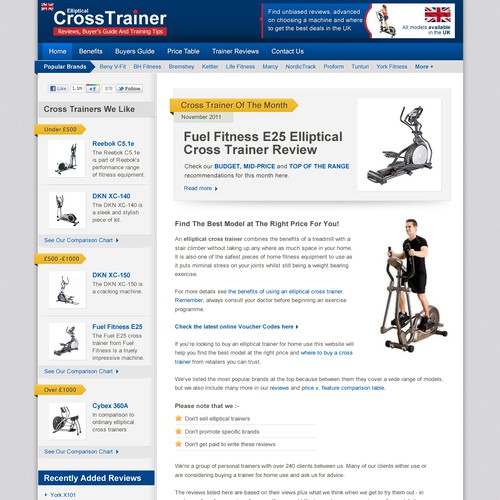 Next best sale cross trainer