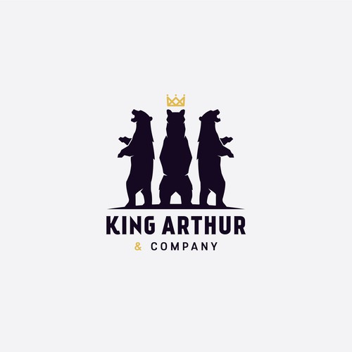 Need an iconic bear logo for King Arthur & Company. Design by axan