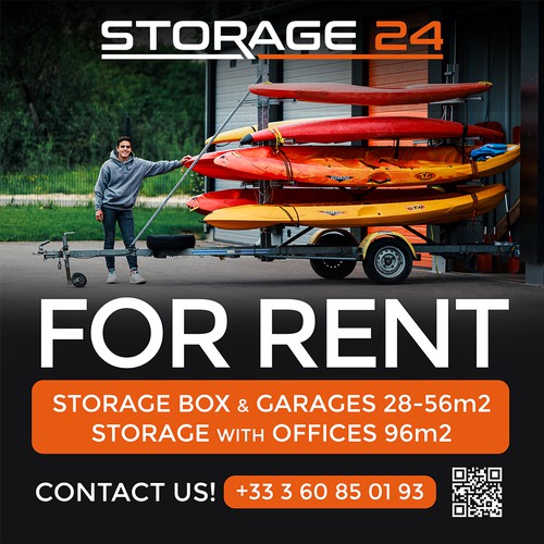 Creative banner design for a storage company Design by aleksandarzija