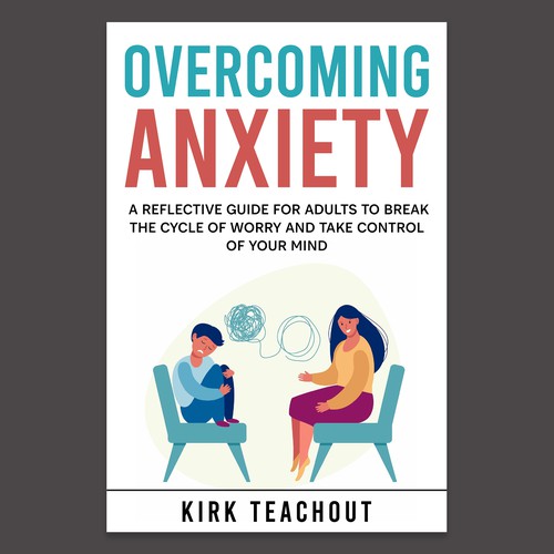 Design A Brand Building Book Cover For Overcoming Anxiety Design by Unboxing Studio