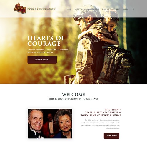 PPCLI Foundation website Diseño de Infinityデザイナー