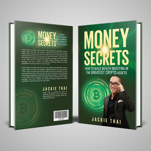 Book cover that attracts high networth individuals and business people to invest in bitcoin Design by 99edgeics (n@em)