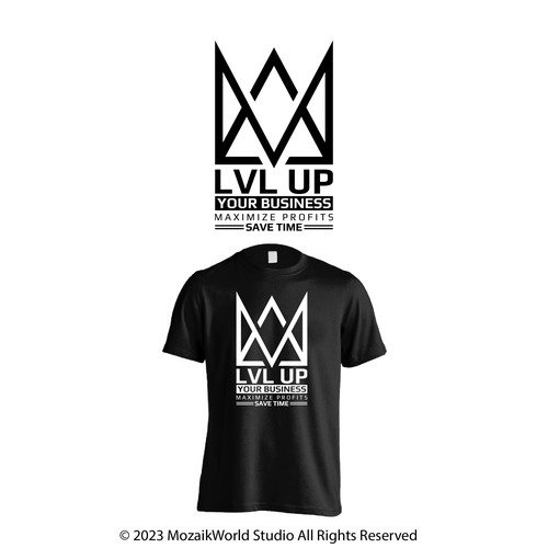 コンペ「New Shirt Design for LVL Up Imaging」のデザイン by mozaikworldさん 