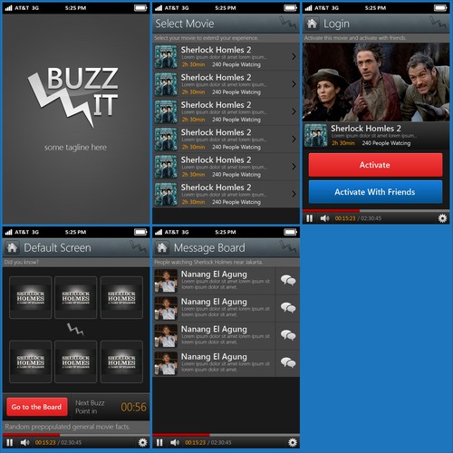 Create the next mobile app design for Buzz It デザイン by Nanang Mahdaen EA