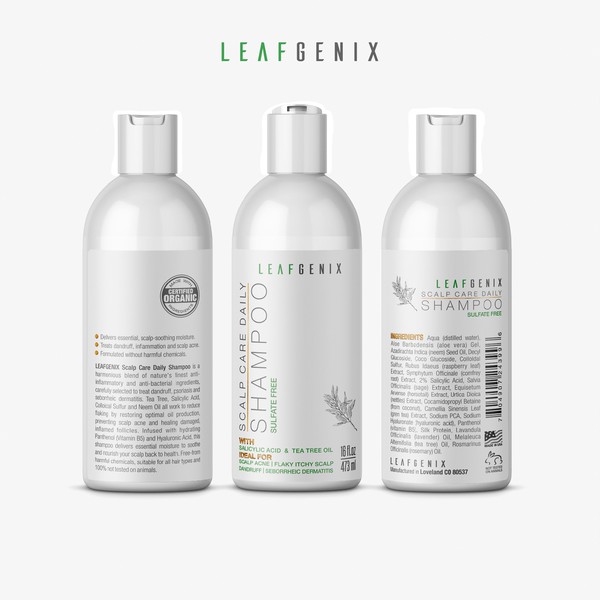 Design the best label for high end shampoo Product label contest
