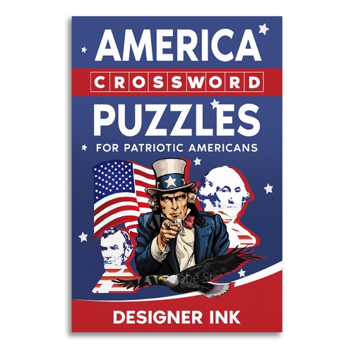 America Crossword Puzzles. Patriotic, Americana, Simple, Basic Design by Anastasia Brenych