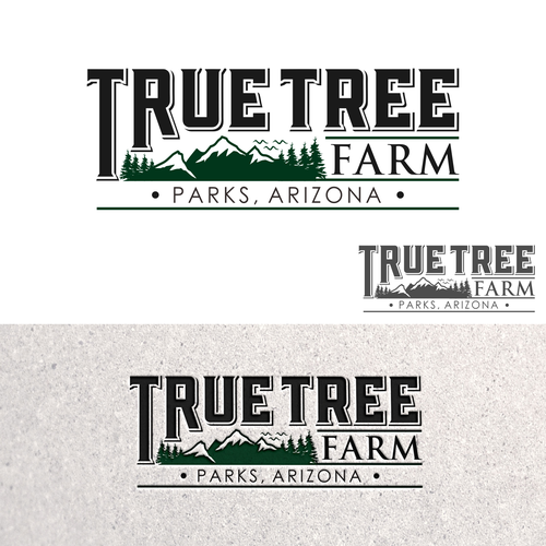 Organic logo for high elevation tree farm in Arizona. Design by Brainstorming_day