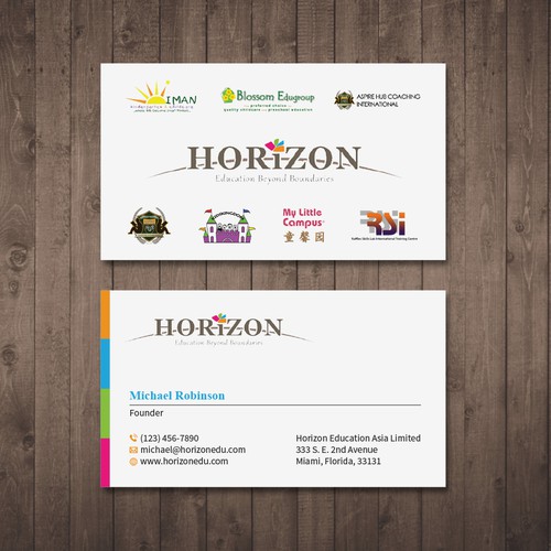 Impactful business card design for an educational platform Design by Tcmenk