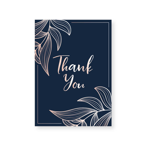 Thank you card design Design by Taenethon