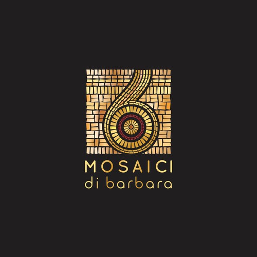 "I Mosaici di Barbara hanno bisogno di un Logo Brillante, Elegante e Sensuale - Barbara's mosaics need a Brilliant, Elega" winning Logo design