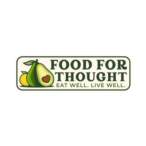 Fresh, Playful Island-Inspired Logo for Food For Thought – Organic Café & Market in the Florida Keys Design by norzone