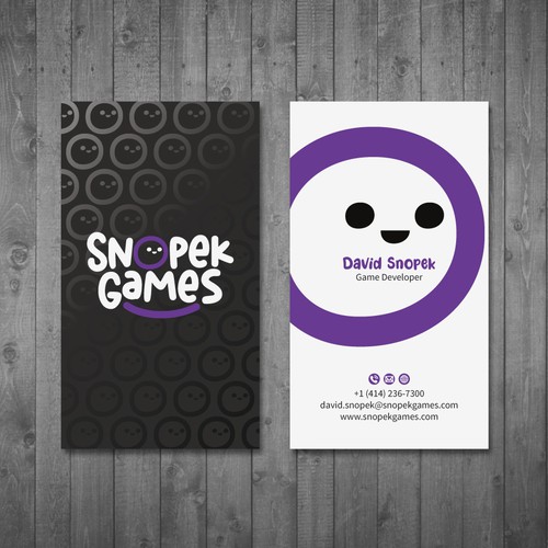 Business Cards for an indie Game Developer Design by Tcmenk