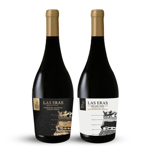 ORGANIC EXCLUSIVE WINE LABEL DESIGN - BODEGA CERRON Design by LanaD.