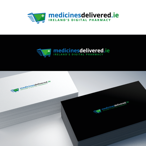 logo for online pharmacy medicinesdelivered.ie Design by design by NIKA