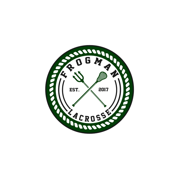 Design by Varen Project titled "Logo for Frogman Lacrosse club- simple, clean, refreshing"