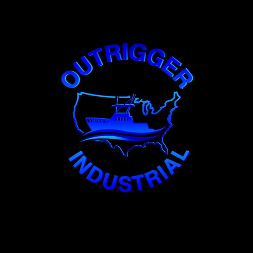 Rugged logo for a new industrial real estate development company called OUTRIGGER. Design by oceandesign