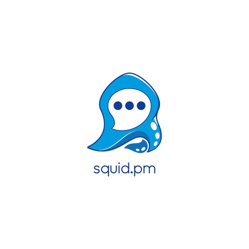 Design a squid logo for a messaging app/website/social network Design by DJstudio