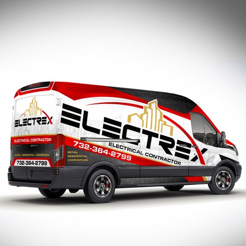 Electrical Contractor Trucks Design by J.Chaushev