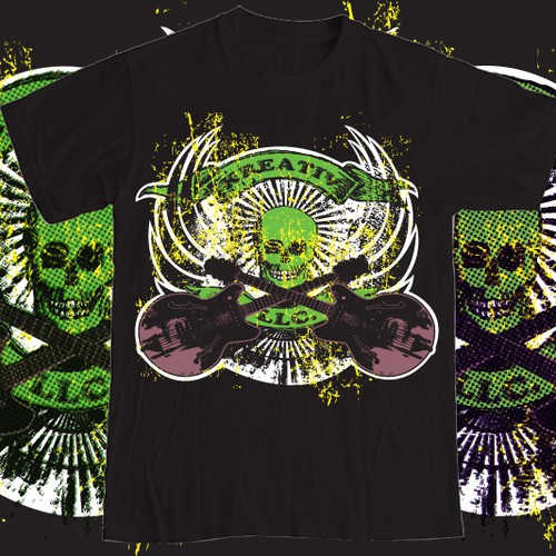 Design di dj inspired t shirt design urban,edgy,music inspired, grunge di danielGINTING