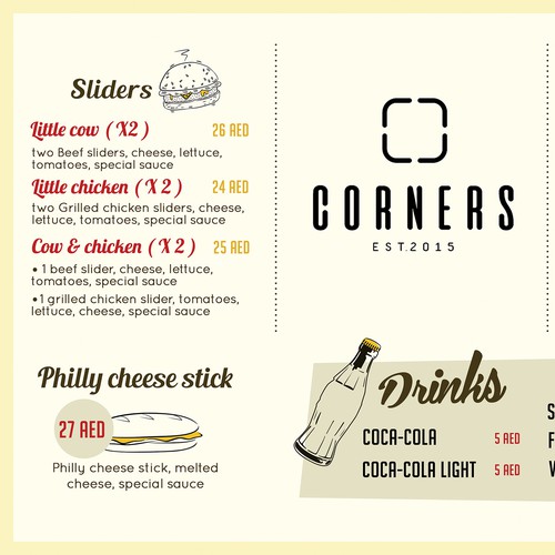 Design the Yellow bus Menu Design by Glitz Creation2020