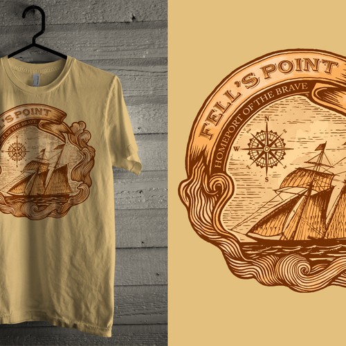 New t-shirt design wanted for Fell's Point Preservation Society/ Shirt should advertise Fell's Point. Réalisé par BATHI