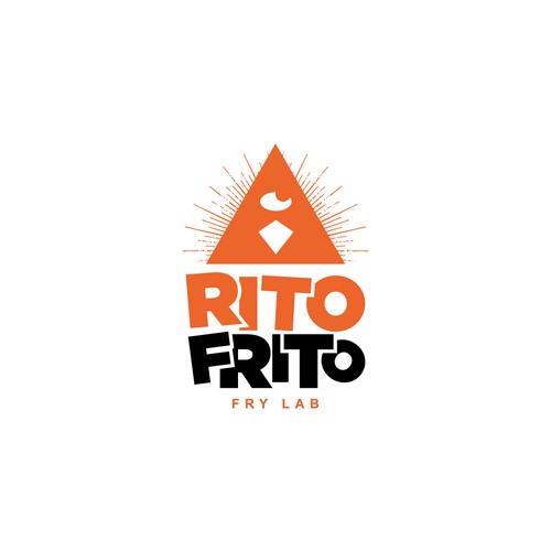 Fried Chicken Restaurant Logo RITO FRITO Design by CU4TRO ™