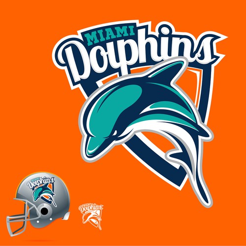 99designs community contest: Help the Miami Dolphins NFL team re-design its logo! Design by DORARPOL™
