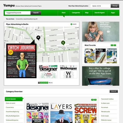 Create the next website design for yumpu.com Webdesign  Réalisé par Ingngarso