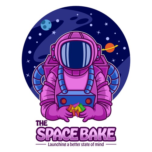 The Space Bake, Exploring different worlds in your mind. Lets Gooooo! Design by CMWDesign