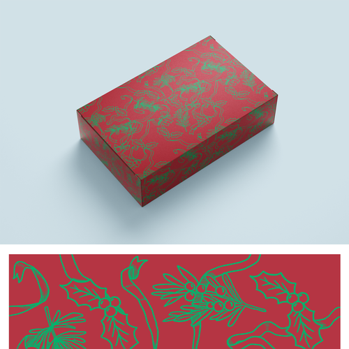 Design a Christmas Pattern for Luxury Decorative Gift Boxes Design by EricLim