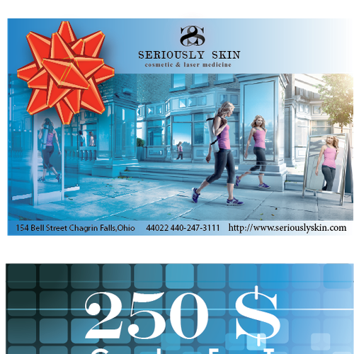 Holiday gift card design for a Cosmetic Medicine practice Design by bjanka175