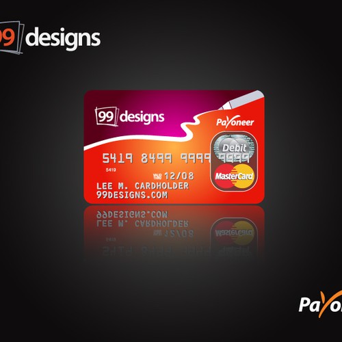 Prepaid 99designs MasterCard® (powered by Payoneer) Design by RGB Designs