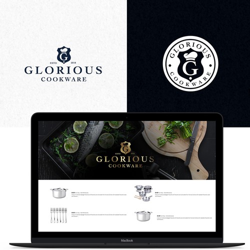 Luxury Cooking Logo and Icon Design by La Maison Des Lena