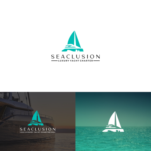 Luxury Yacht Logo Creation - Seaclusion Yacht Charters Design by Dito.K