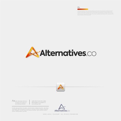 A logo that stands out for a software alternative providing company Diseño de Falenar®