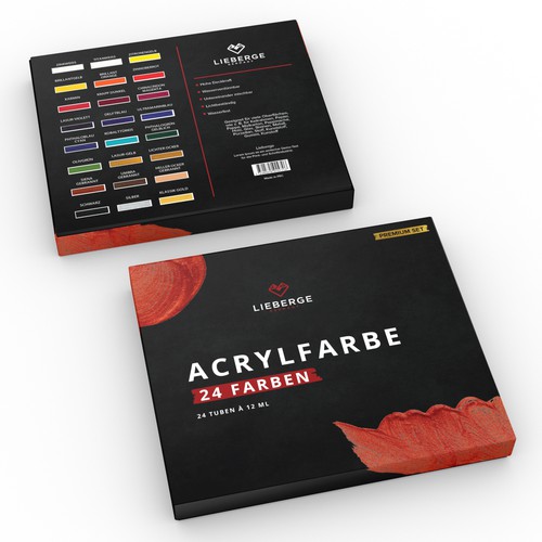 Creative packaging design for acrylic painting Design by CK Graphic