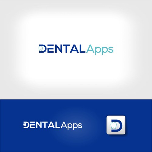 Creative "Dental Apps" Logo Diseño de Logood.id