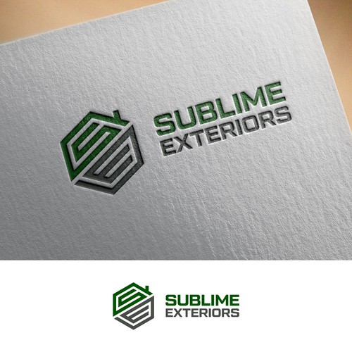 Modern Single Logo - Guaranteed - Sublime Exteriors Design by putricandi