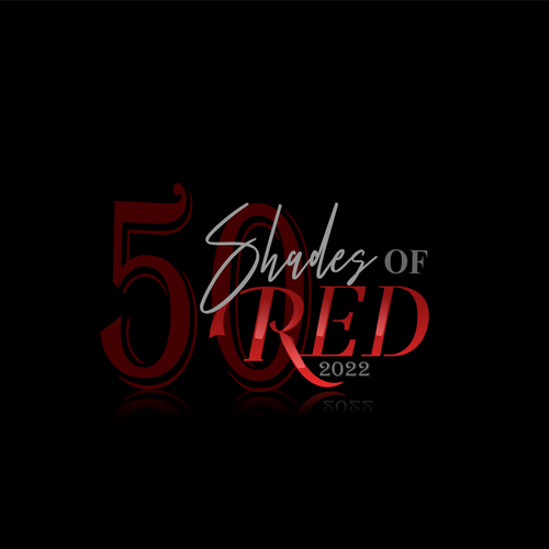 Logo for "50 Shades of Red" themed party Design by LogoLab77