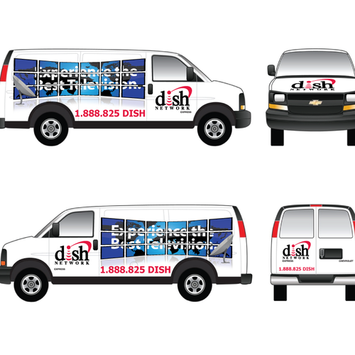 V&S 002 ~ REDESIGN THE DISH NETWORK INSTALLATION FLEET デザイン by Hendrixsign