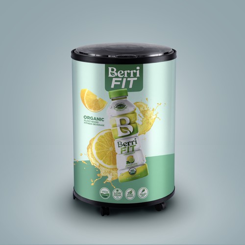 Branded Beverage Cooler Design by sougatacreative