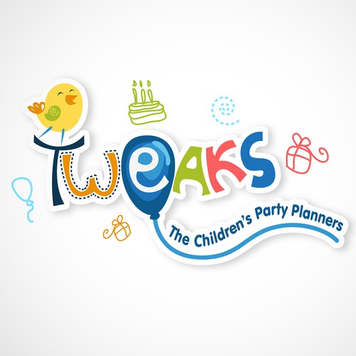 logo for Tweaks - The Children's Party Planners Design by Valeriedraws