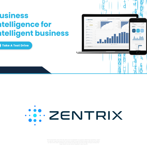 Logo for IT Company called Zentrix Design por GIRMEN